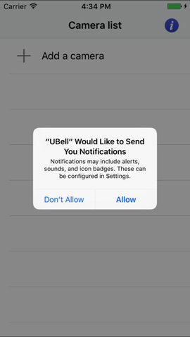 UBell可视电子门铃iOS客户端