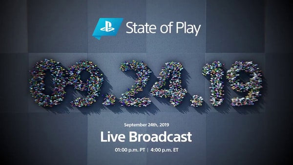State of Play第三期直播9月25日举行 将有新作公布、不会涉及PS5