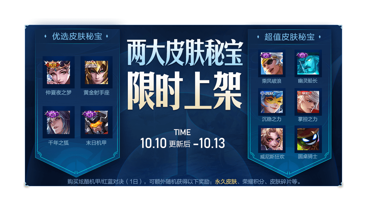 《王者荣耀》2019年10月10日正式服更新内容